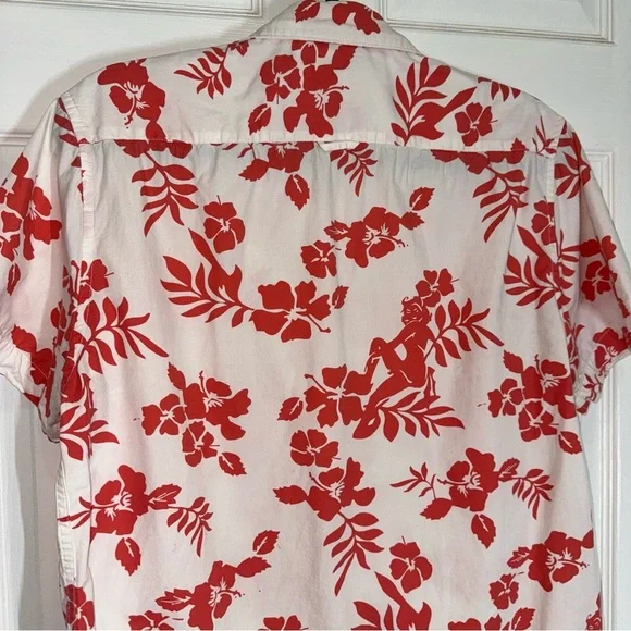 Denim & Flower Ricky Singh Vibrant Red Floral Shirt size M - Picture 11 of 15